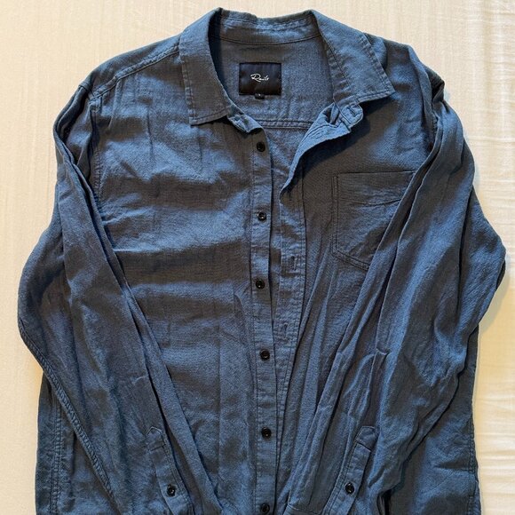 Rails Blue Casual Button Down Shirt - Picture 1 of 1